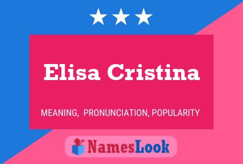 Elisa Cristina 名字海报