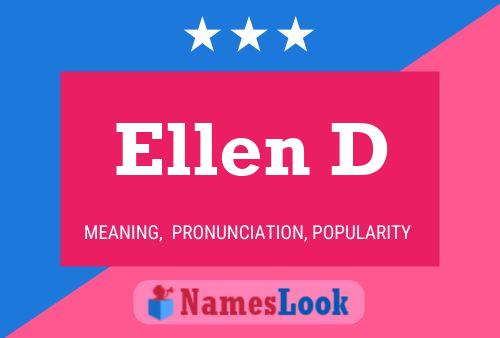 Ellen D 名字海报