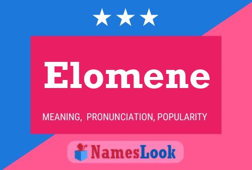 Elomene 名字海报