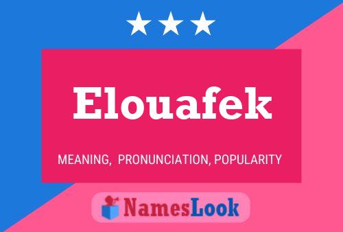 Elouafek 名字海报