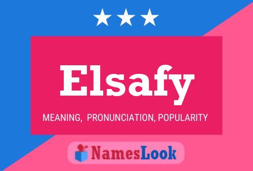 Elsafy 名字海报