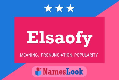 Elsaofy 名字海报