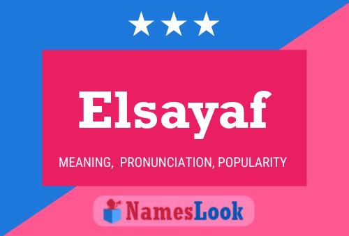 Elsayaf 名字海报