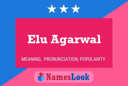 Elu Agarwal 名字海报