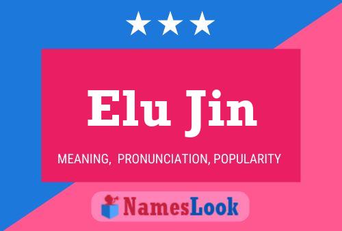 Elu Jin 名字海报