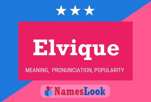 Elvique 名字海报