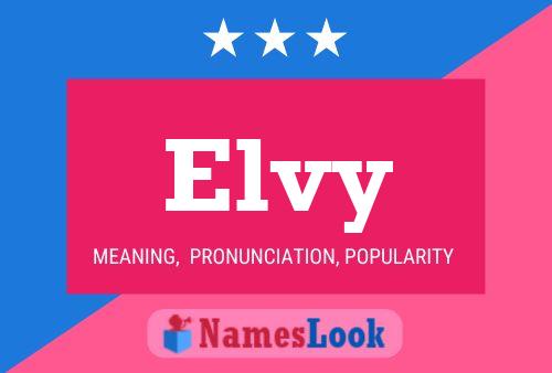 Elvy 名字海报