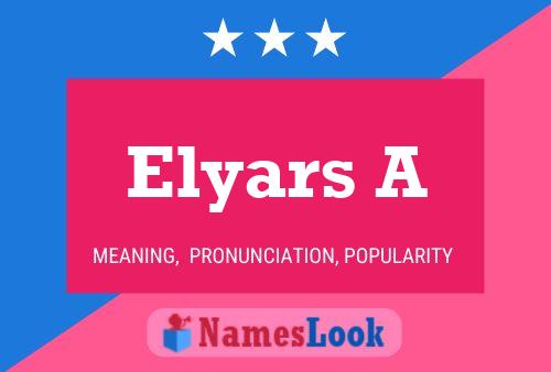 Elyars A 名字海报