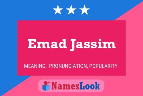 Emad Jassim 名字海报