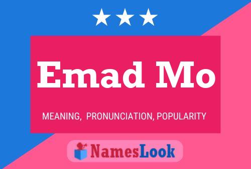 Emad Mo 名字海报