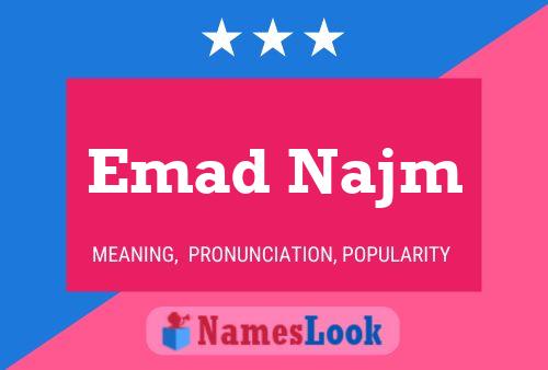 Emad Najm 名字海报