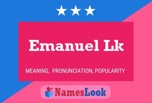 Emanuel Lk 名字海报