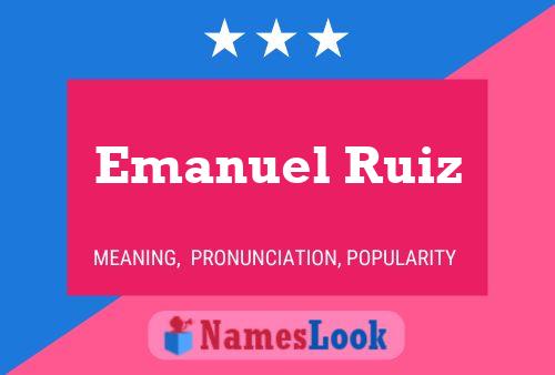 Emanuel Ruiz 名字海报