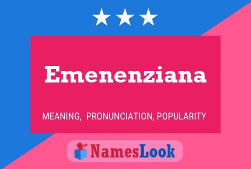 Emenenziana 名字海报