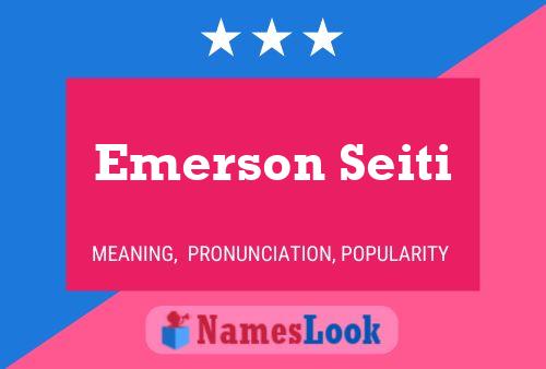 Emerson Seiti 名字海报