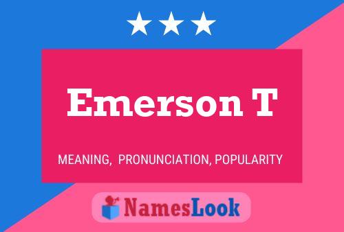 Emerson T 名字海报