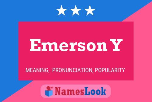 Emerson Y 名字海报