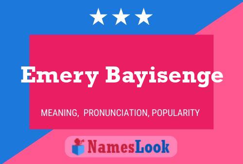 Emery Bayisenge 名字海报