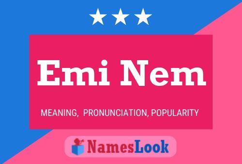 Emi Nem 名字海报