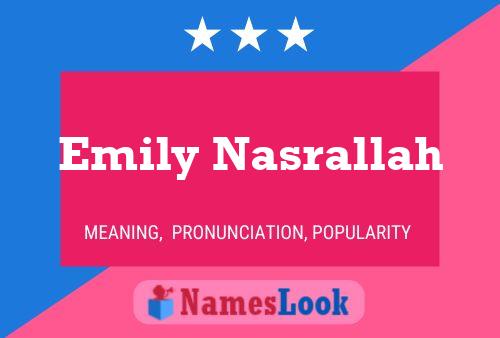 Emily Nasrallah 名字海报