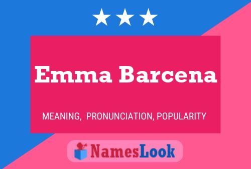 Emma Barcena 名字海报