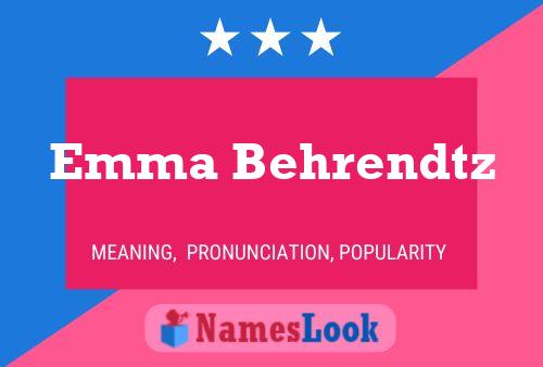 Emma Behrendtz 名字海报