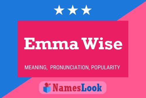 Emma Wise 名字海报