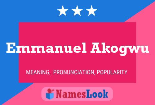 Emmanuel Akogwu 名字海报