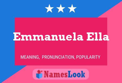 Emmanuela Ella 名字海报