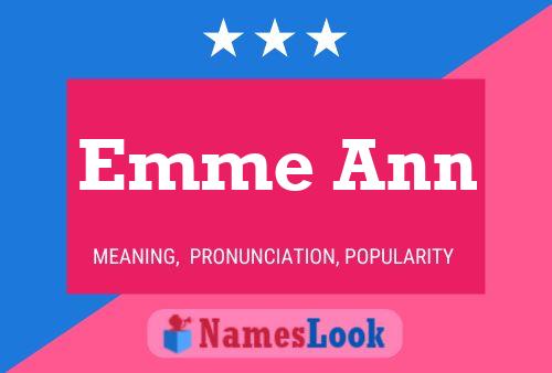 Emme Ann 名字海报