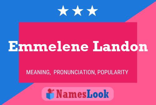 Emmelene Landon 名字海报