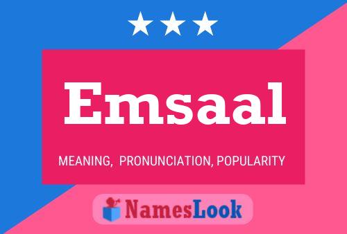 Emsaal 名字海报