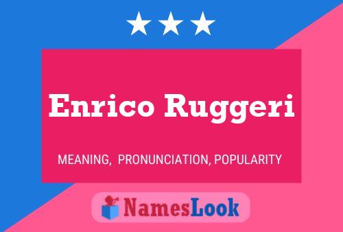 Enrico Ruggeri 名字海报