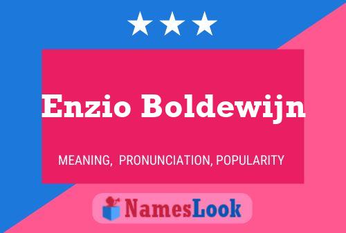 Enzio Boldewijn 名字海报