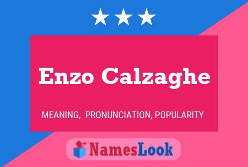 Enzo Calzaghe 名字海报