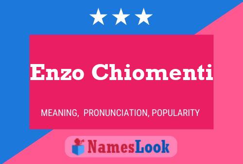 Enzo Chiomenti 名字海报