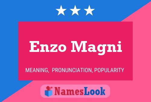 Enzo Magni 名字海报