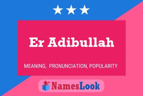 Er Adibullah 名字海报