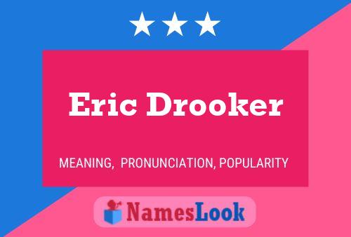 Eric Drooker 名字海报