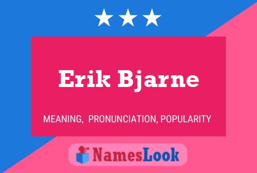 Erik Bjarne 名字海报