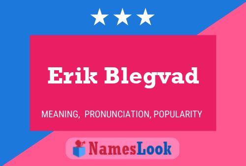 Erik Blegvad 名字海报