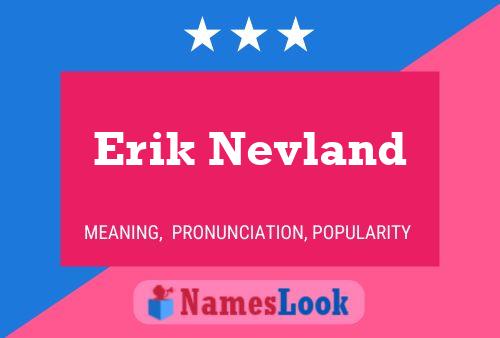 Erik Nevland 名字海报