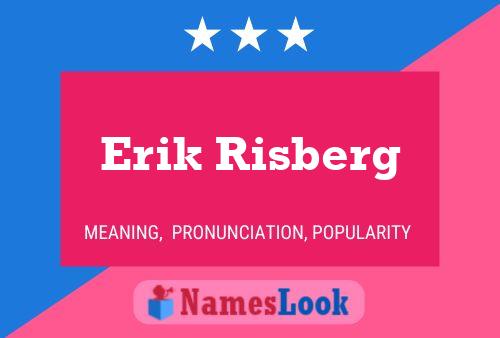 Erik Risberg 名字海报