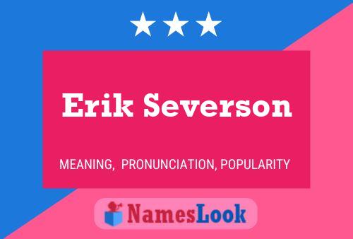 Erik Severson 名字海报