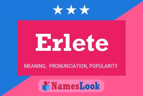 Erlete 名字海报