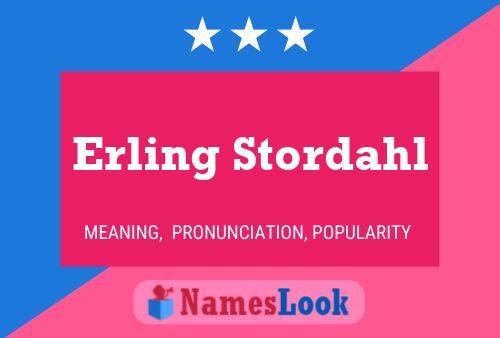 Erling Stordahl 名字海报