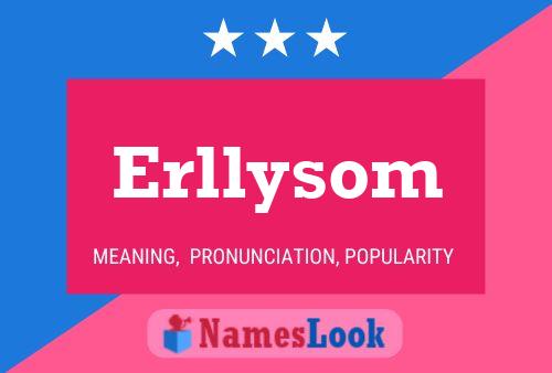 Erllysom 名字海报