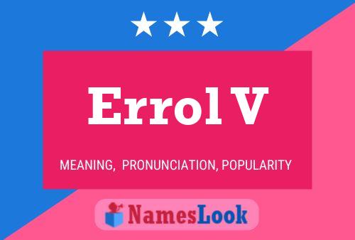 Errol V 名字海报