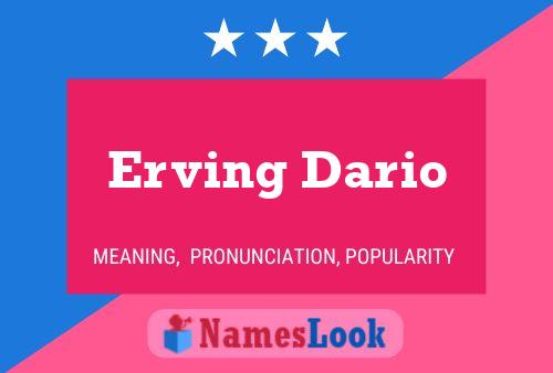 Erving Dario 名字海报