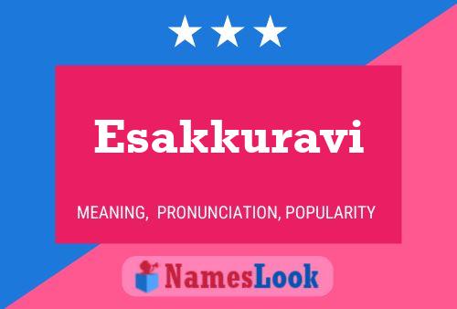 Esakkuravi 名字海报